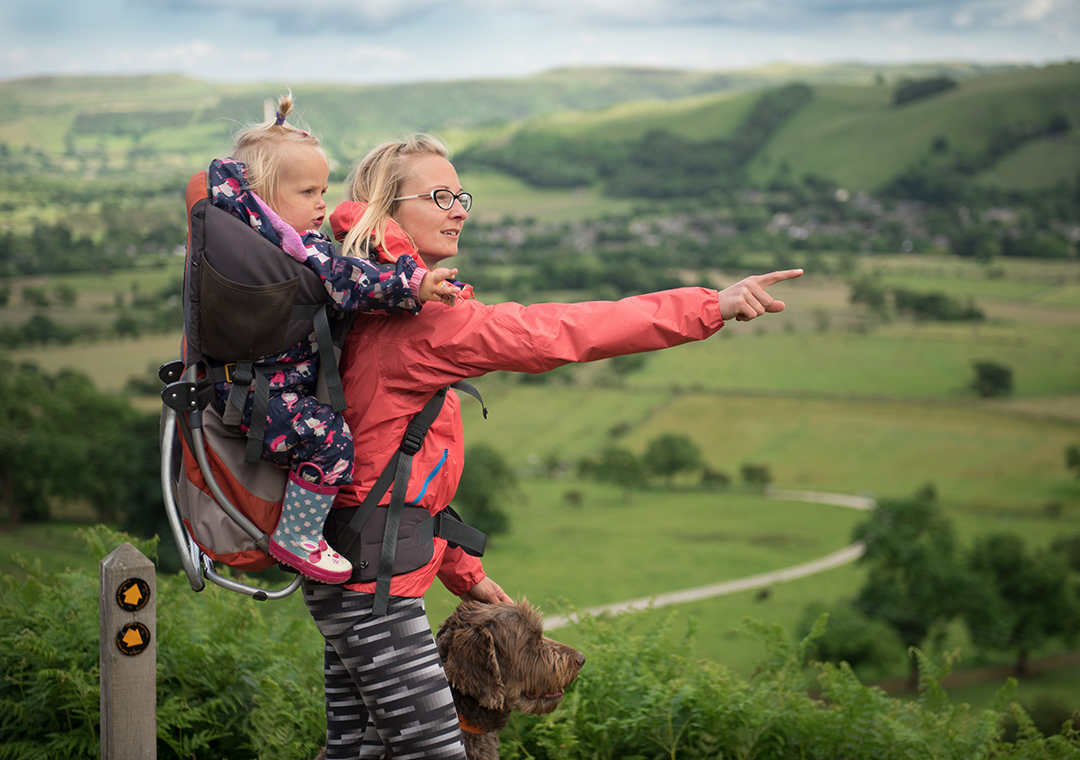 Baby carrier for hiking