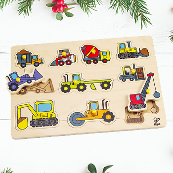 Construction Site Kid's Wooden Puzzle